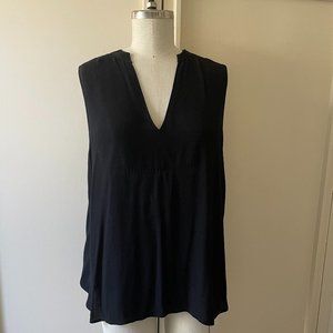 Madewell Black Viscose Tunic Size Large